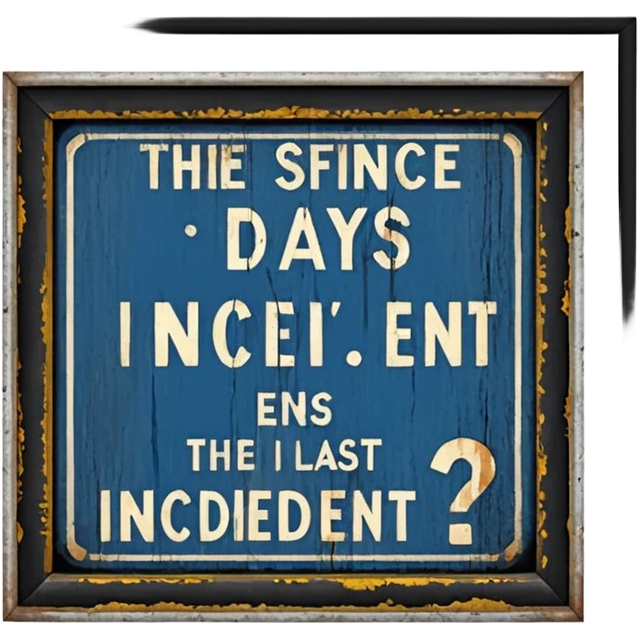 days since last incident emoji