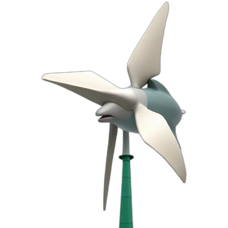 dolphin windmill emoji