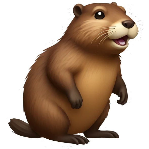 beaver full body emoji