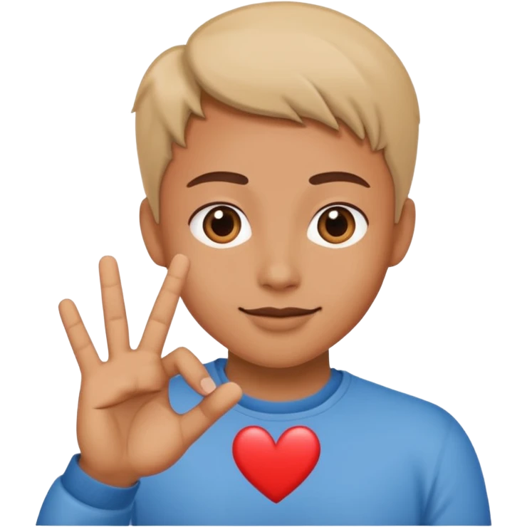 Bts hand pose and heart place mid of fingers emoji