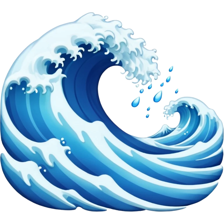 water waves emoji