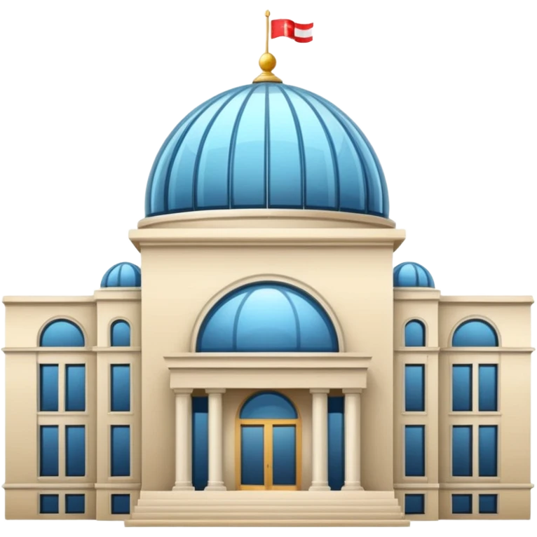 embassy building with a dome, no flag emoji