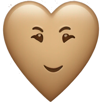 Light brown heart emoji
