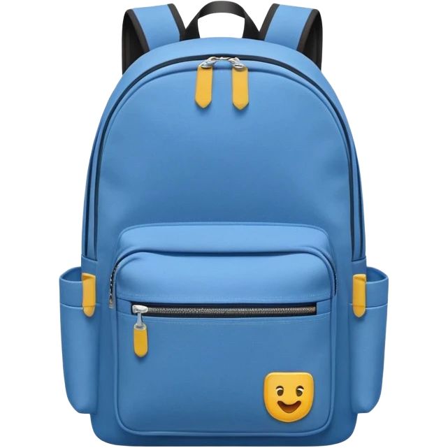 Backpack with front pocket emoji