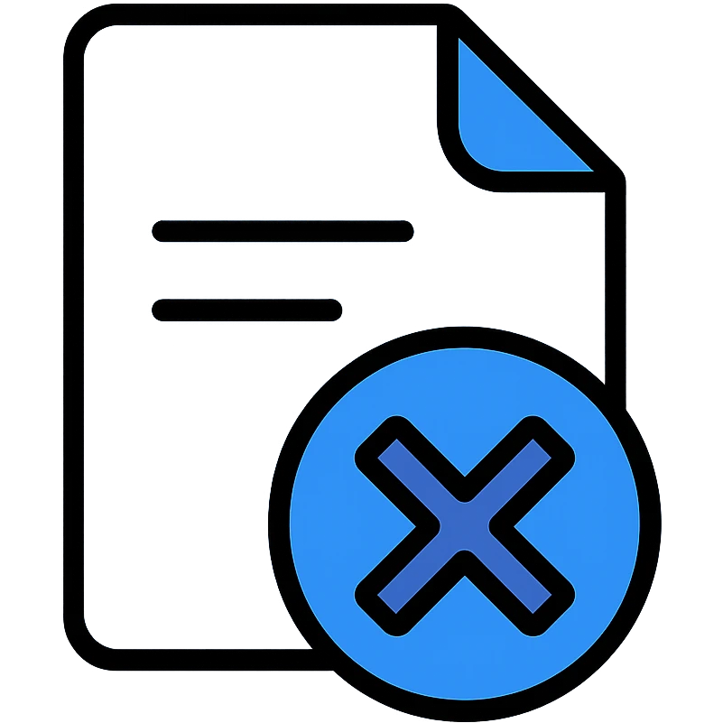 Zero Contracts icon, modern, shades of blue emoji