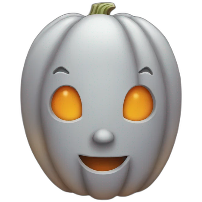 Halloween Pumpkin with a human face emoji
