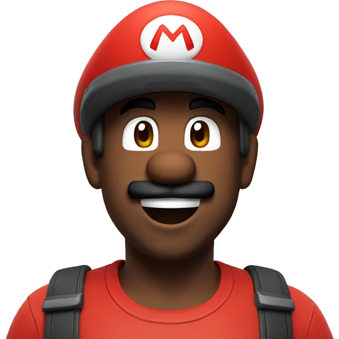 Mario with a VR headset  emoji