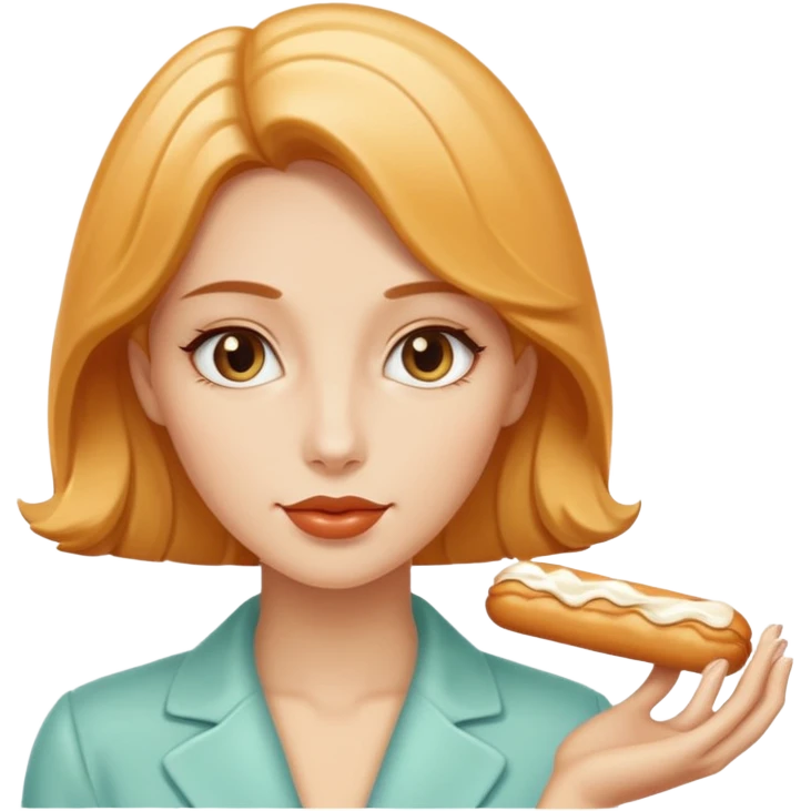 Female and Butterscotch éclair combined  emoji