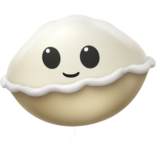 clam chowder clear balloon emoji