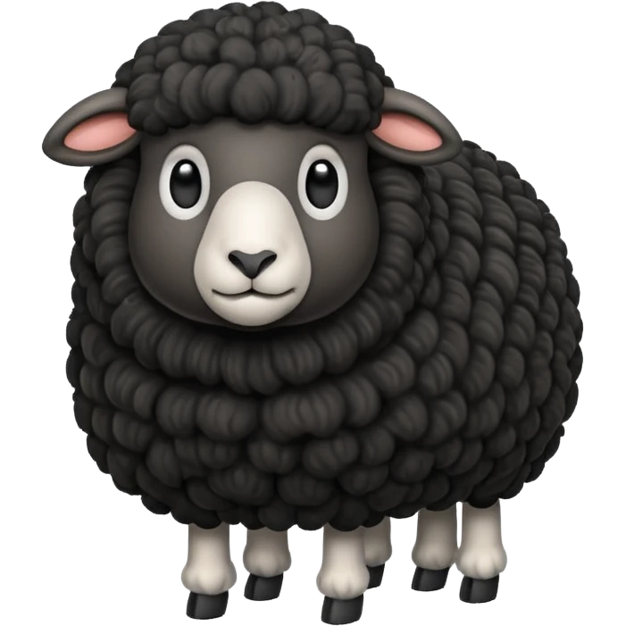 Black sheep emoji  emoji