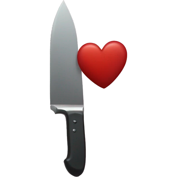 heart knife emoji
