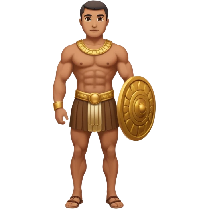 rey fuerte y poderoso de la epoca púnica, foto del cuerpo entero emoji