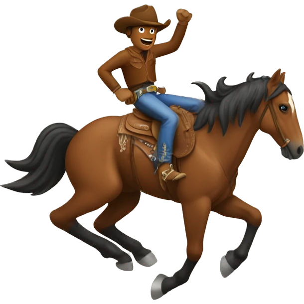 bronc rider emoji