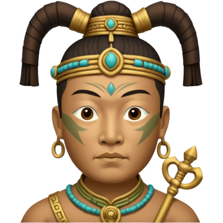 sanxingdui man from Xia, Shang, and Zhou dynasties doing 12 different things emoji