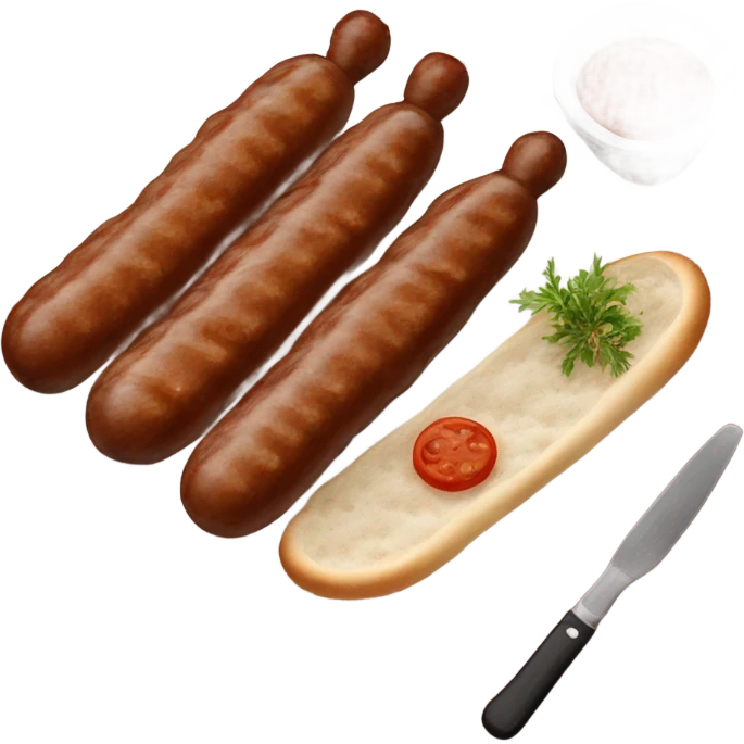 Bosnian national dish called cevapi from restaurant Delhi emoji