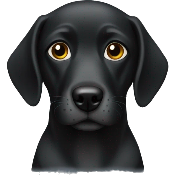 Perro negro emoji