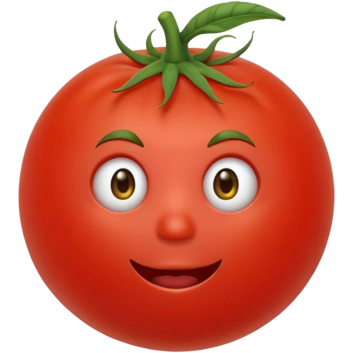 Eine Tomate mit Gesicht Hände Füße  emoji