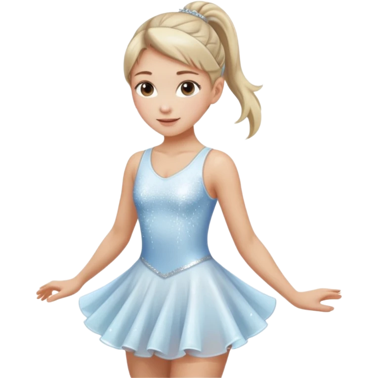 Ice skater girl emoji