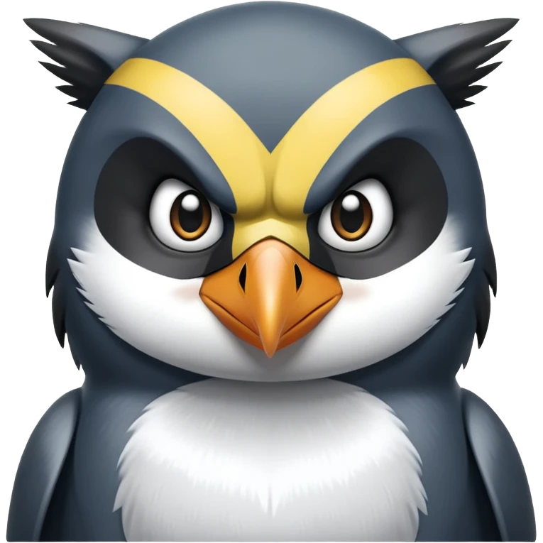 Half wolverine half penguin emoji