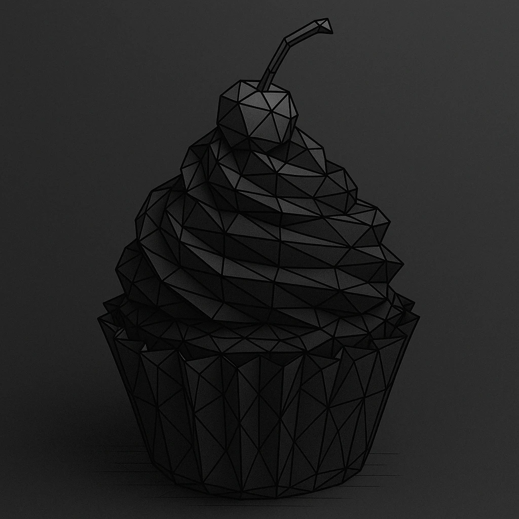 gothic cupcake emoji