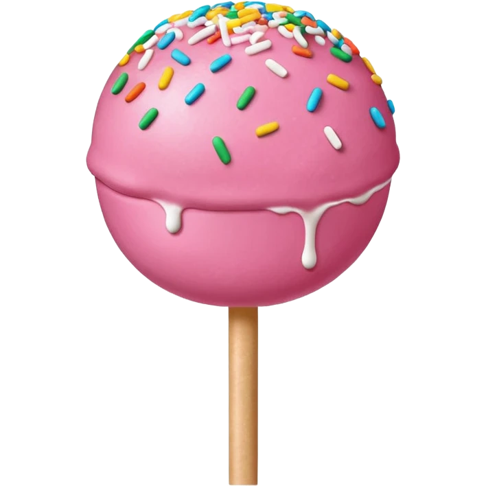 pink cake pop emoji