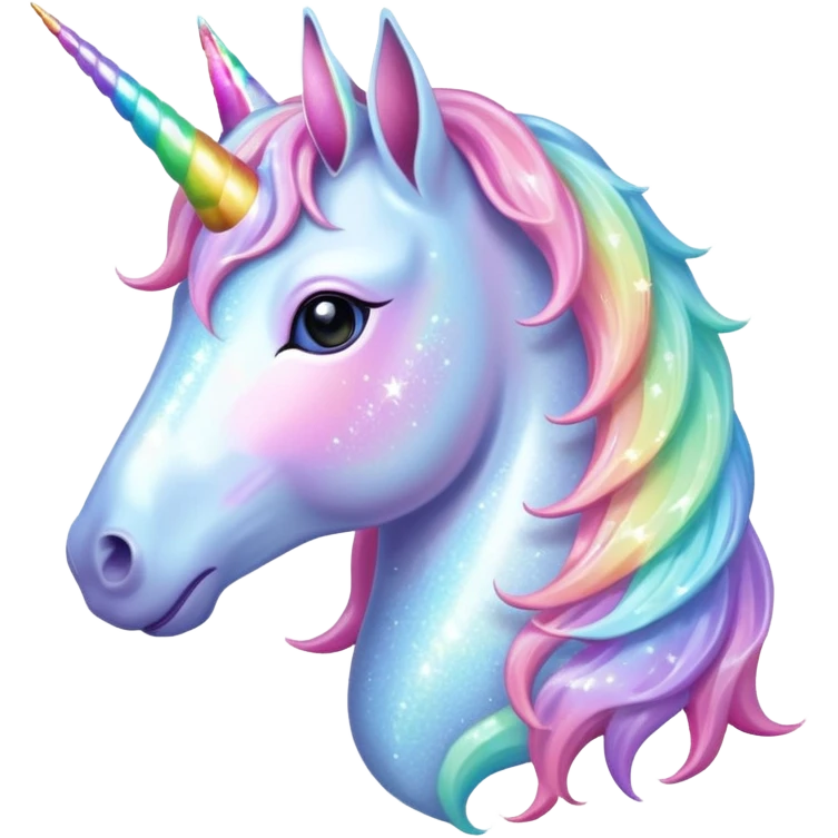 Sparkly unicorn emoji