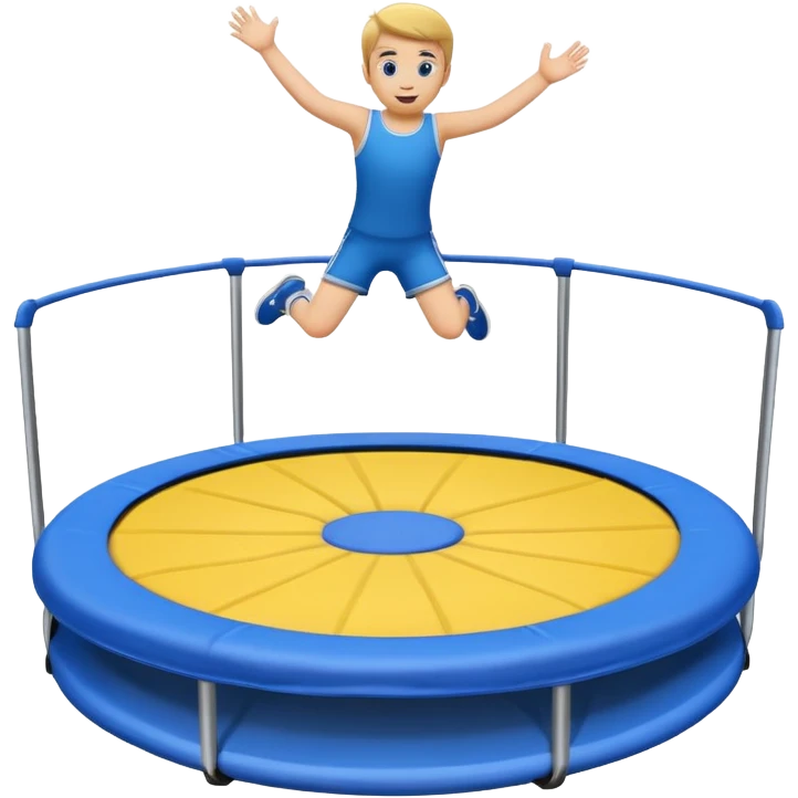 A emoji trampoline (only the trampoline with NO kid) emoji