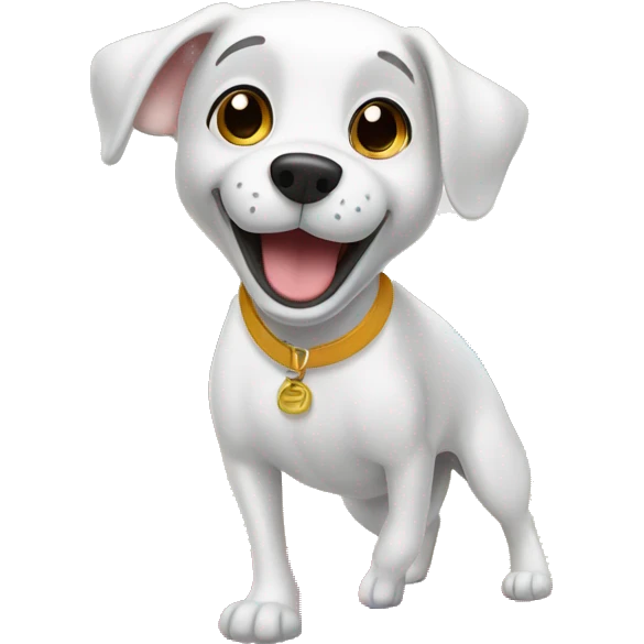 Dog doing gymnastics ￼ emoji