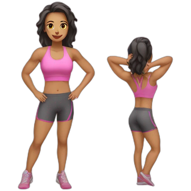 gym salud chica emoji