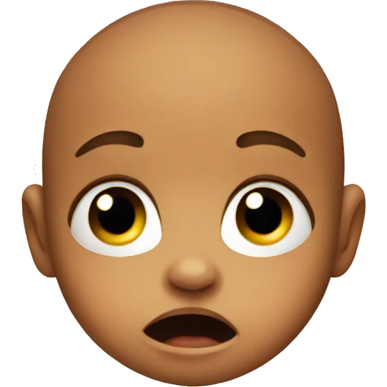 A baby crying emoji
