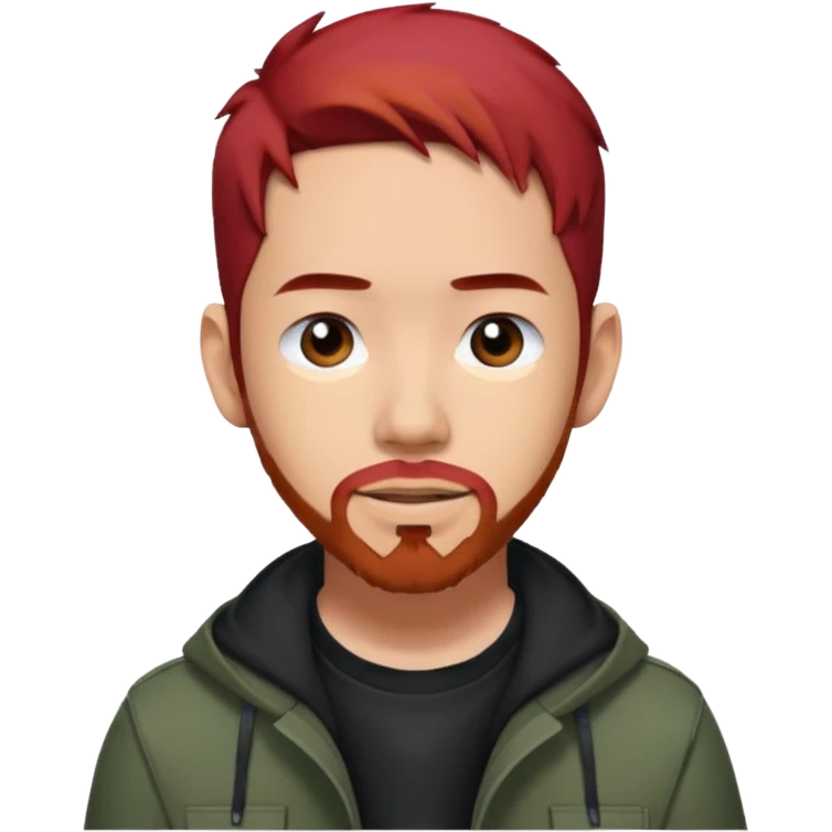 Mike Shinoda with red hair emoji