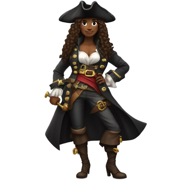 female pirate gorgeous emoji