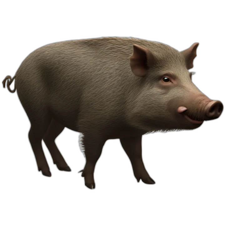 Photo-real-wild boar emoji