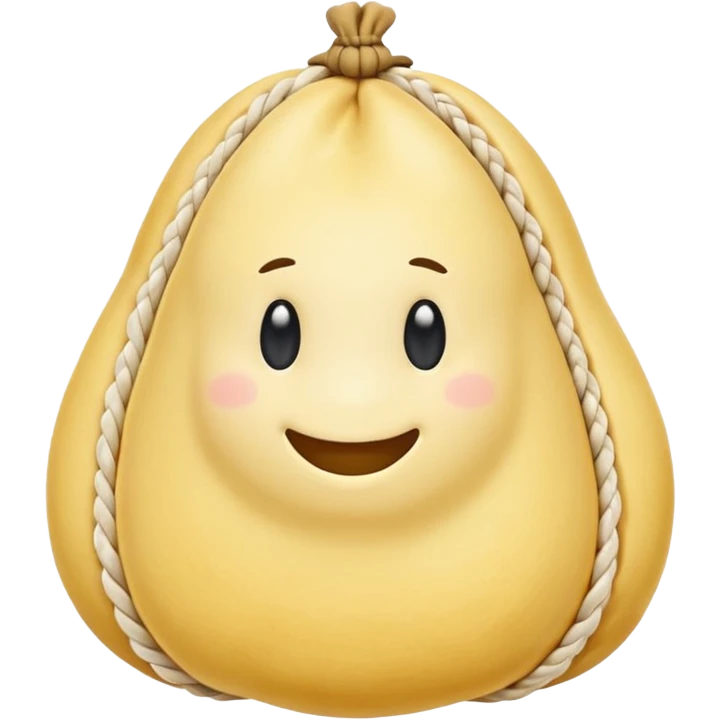 La forma del caciocavallo è tipicamente a sacchetto con una strozzatura e una "testina" emoji