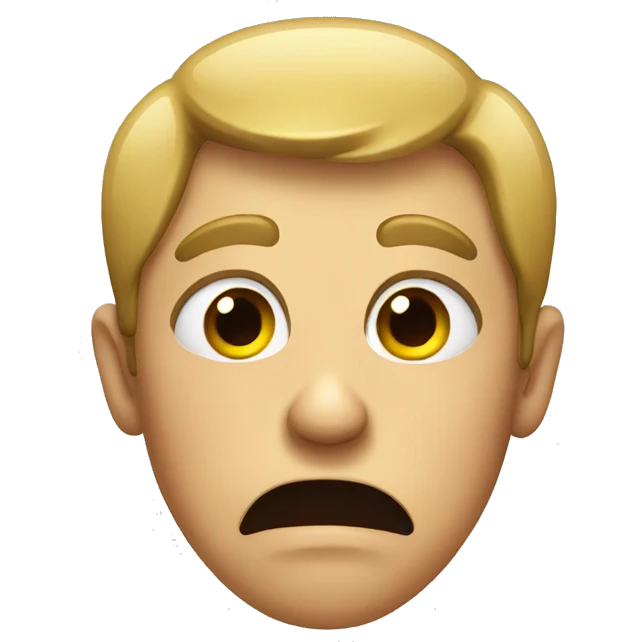 Disgusted face  emoji