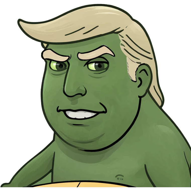 Trump on a surfboard emoji