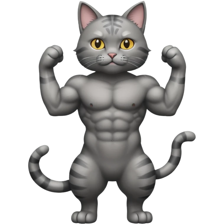 cat with muscle emoji