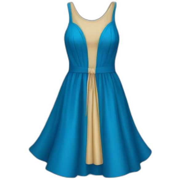 BLUE DRESS S emoji