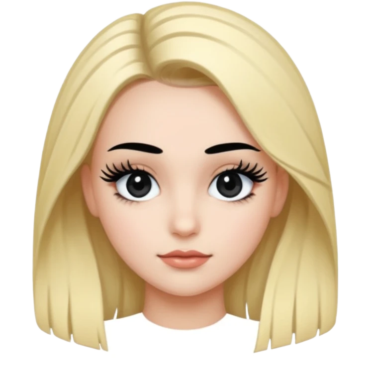 A girl as Big Falsies emoji
