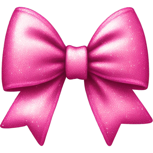 Sparkly pink bow  emoji