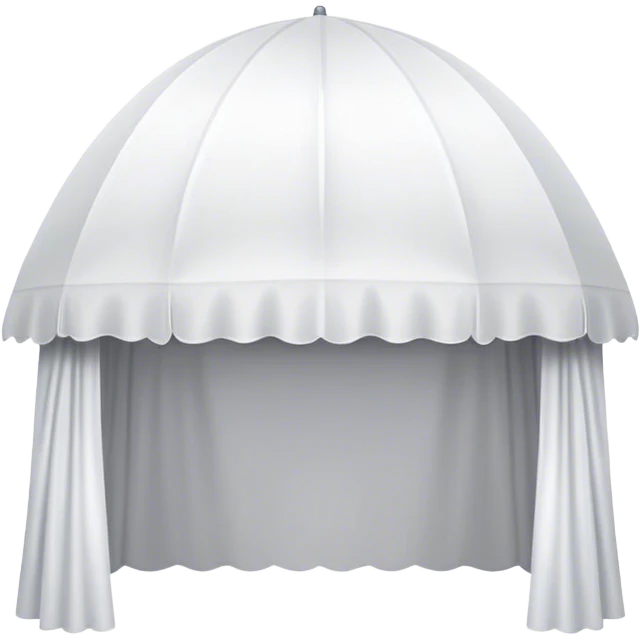 white canopy flew over emoji