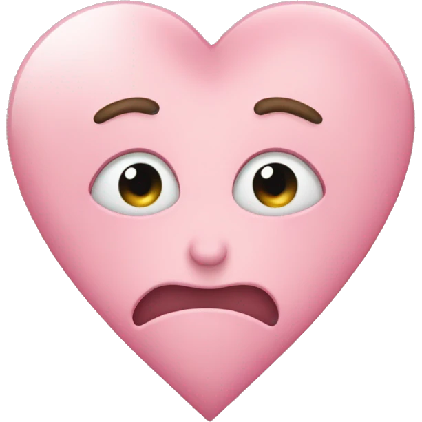 Heart with face emoji
