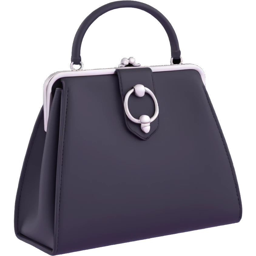 Black goth purse emoji