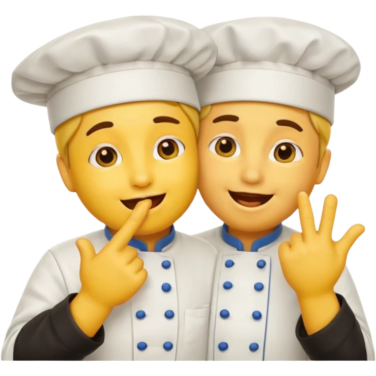 Yellow emoji kissing all fingertips – like an Italian chef: “Perfect!” emoji
