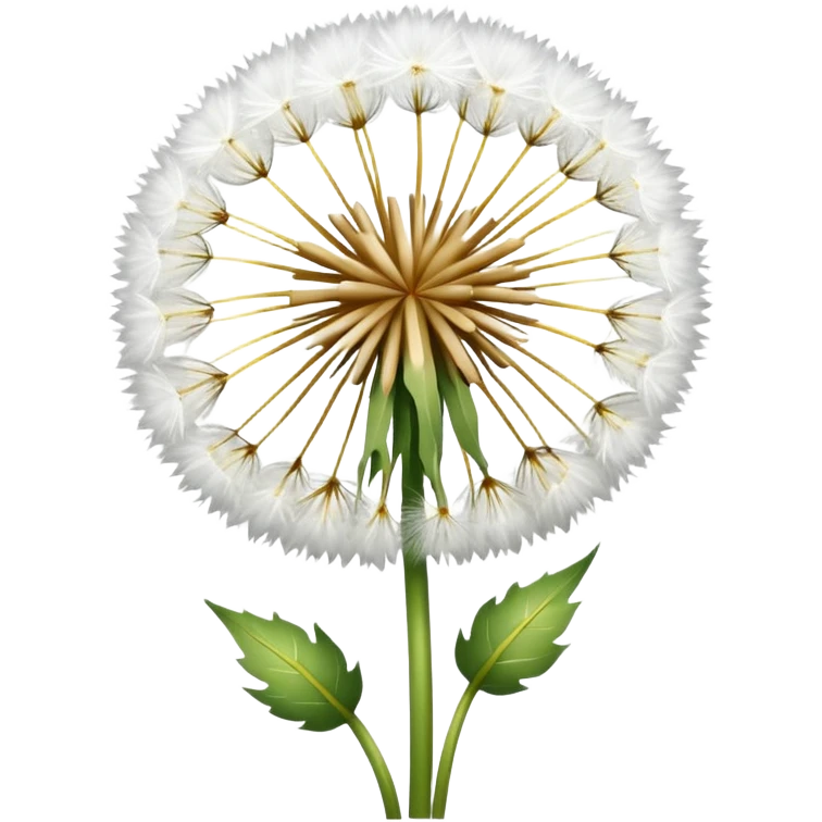 Dandelion flower emoji in white colour looks aesthetic edit better  emoji