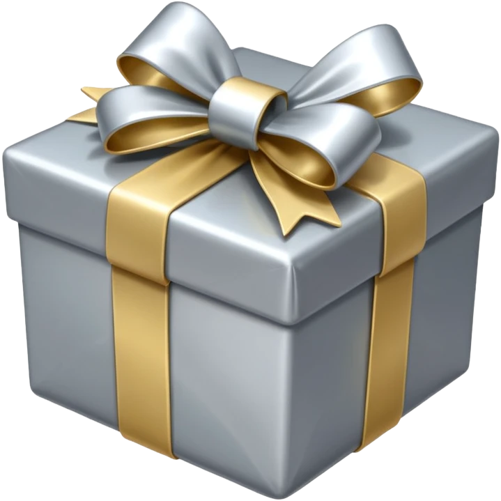 silver present with silver bow emoji