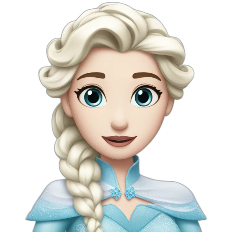 Elsa disney snow queen emoji