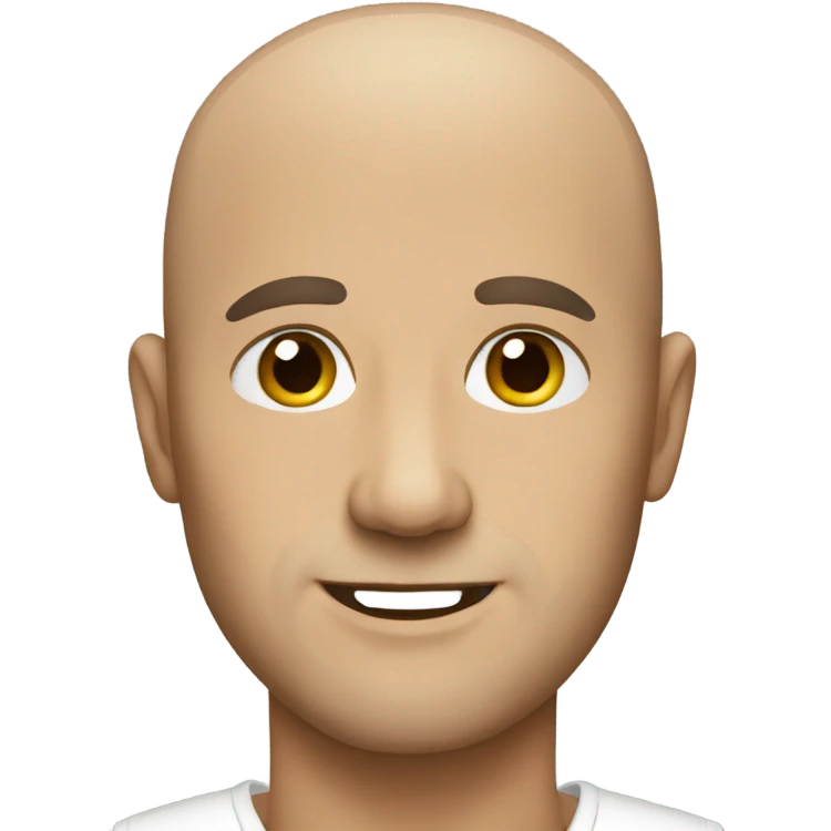 Bald man emoji