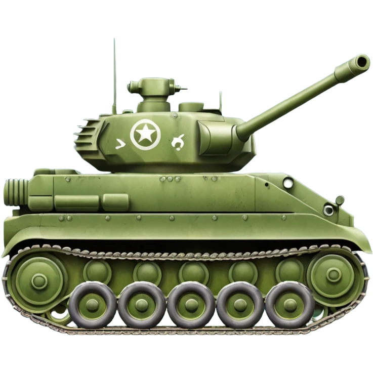 Military tank emoji