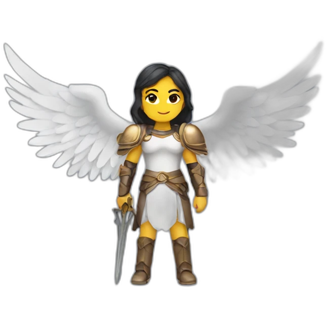 Valkyrie with wings emoji